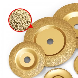 100/125/150/180mm Vacuum Brazed Diamond Cup Cutting Grinding Wheel Disc For Cast Iron Stone