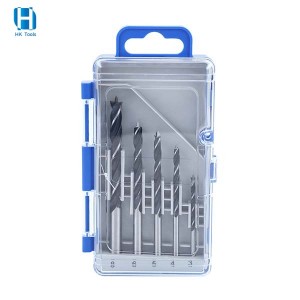 Carbon Steel Rolled Woodworking Brad Point Drill Bit Set 5pcs For Plywood Hardboard