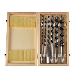6PCS Extra Long Auger Drill Bit Set For Woodworking Deep Hole Drilling