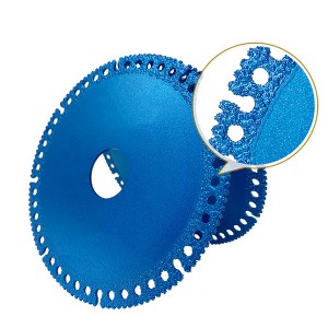 Composite Multi-functional Brazed Diamond Saw Blade 100mm For Cutting PVC Pipe Color Steel Tiel