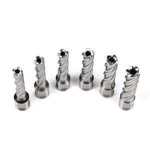 HSS Annular Cutter Magnetic Core Drill Bit Set With Weldon Shank For Drilling Stainless Steel Aluminum