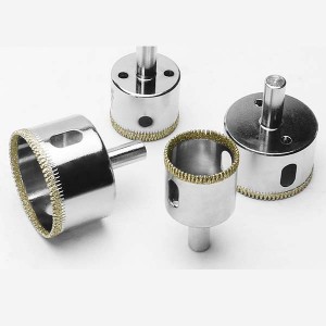 Brazed Diamond Hole Saw 6-60mm Galvanise For Glass Ceramic