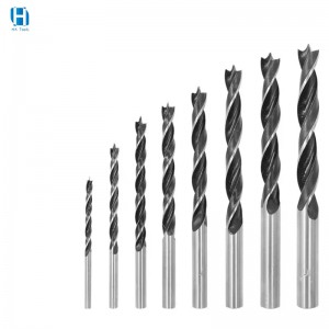 carbon Steel Three Point Wood Drill Bit For Woodworking Drilling Wood Hole Drilling tungsten carbide