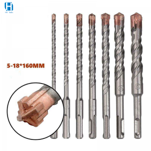 Cross Tip 4 Cutter Concrete Hammer Sds Plus Drill Bit for Brick Walls