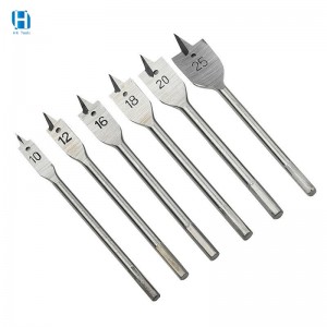 Custom 6-40mm shank wood flat spade drilling bit