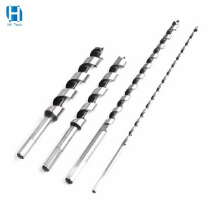 High Quality Double Groove Wood Working Drill Round Shank Wood Drill Bits For Wood
