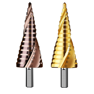 HSS4241/6542 Hexagonal Shank Straight Spiral Fluted Step Drill Bits For Reamering