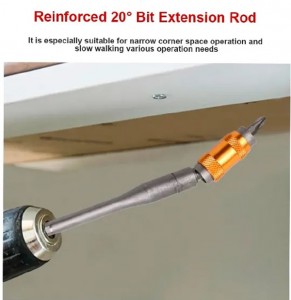 1/4″ Hex Magnetic Ring Screwdriver Bits Drill Hand Tools Drill Bit Extension Rod Quick Change Holder Drive Guide Screw Drill Tip