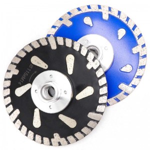 Sintered Turbo Rim Diamond Saw Blade With M14 Flange For General Purpose Cutting