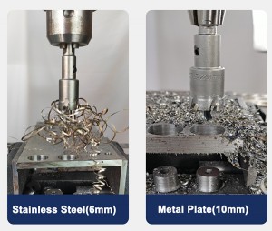 6/10/12PCS TCT Hole Saw Set For Stainless Steel Metal Plate