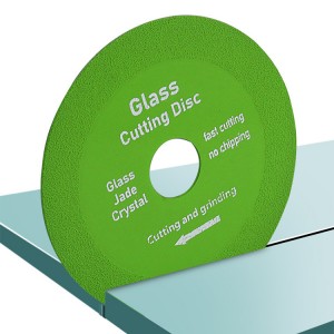 Glass Cutting Disc 100mm Ultra Thin Diamond Saw Blade For Glass Ceramic Jade Cutting