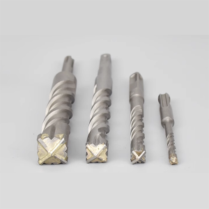 Cross Tips SDS Plus Hammer Drill Bits Round Shank For Masonry Wall Concrete