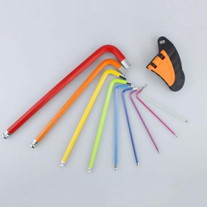 Wholesale Multicolor Hex Key Set 9pcs Ball Torque Head Allen Wrench 1.5mm To 10mm Hand Tools For Bicycle Repair