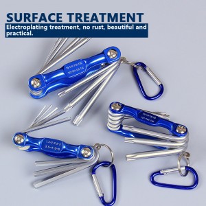 Universal Portable Hex Key Wrench Chrome Vanadium Screwdriver Flat Hexagon Allen Wrench Set