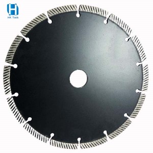 230*10*22.23mm Fine Teeth Dry Turbo Diamond Saw Blade For Marble Granite