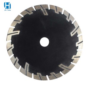Diamond Saw Blade T Segmented Dry Protective Teeth For Granite Stone Concrete Cutting