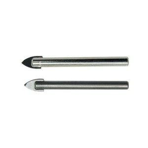 3/16 Inch Hex Shank Cross Carbide Tip Titanium Glass Drill Bit For Glass Ceramic Tile