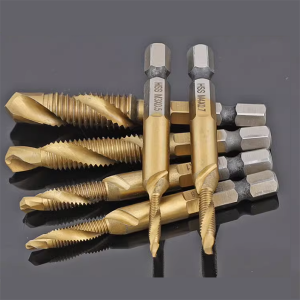 HSS4341 Titanium Plated Combination Drill & Taps Set 6PCS