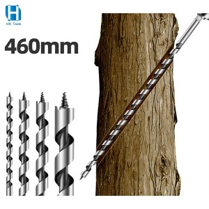 460mm Extra Long Auger Drill Bits Hex Shank For Woodworking