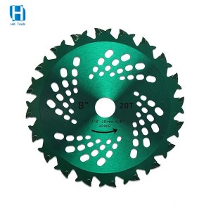 8 Inch Brush Cutter Blade 20 Teeth Carbide Circular Saw Blade For Garden Agricultural Machine