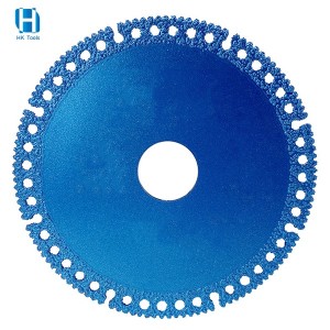 Composite Multi-functional Brazed Diamond Saw Blade 100mm For Cutting PVC Pipe Color Steel Tiel