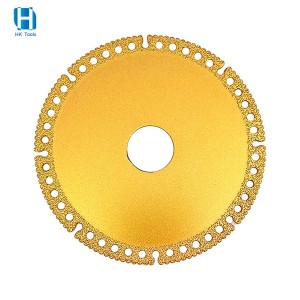 110mm Multi-Purpose Vacuum Brazed Diamond Cutting Saw Blade For Metal Color Steel Tile