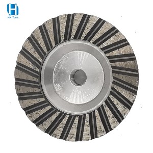 100mm Angle Grinder Aluminum Base Diamond Grinding Wheel For Concrete Marble