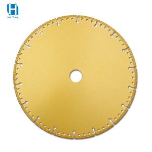 12″ Vacuum Brazed Diamond Saw Blade For Cutting Cast Iron Marble Metal Stainless Steel