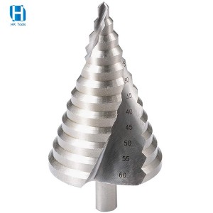 6-60MM HSS Step Pagoda Drill Bit Spiral Multi-Function 12 Steps Drill Spiral Groove Reamer Power Tools Metal Drill