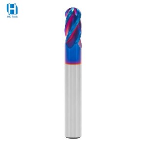 HRC65 4 Flutes Carbide Ball Nose End Mill/CNC Milling Cutter/Endmill For Hardened Heated Steel