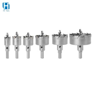 22-65mm TCT Hole Saw Set 6PCS For Metal Stainless Steel Reamer Drill Bit