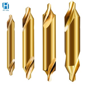 HSS6542 Centre Drill Bit Titanium Plated Type-A For Stainless Steel Without Cone