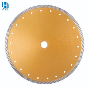 Cold Pressed Sintered Fine Turbo Diamond Saw Blades Precise Cutting For Granite