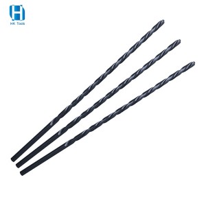 HSS6542 Extra Long Twist Drill Bit DIN 1869 Black For Metal