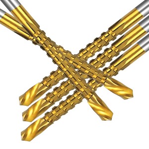 6PCS High Speed Steel Sawing Bits In One Twist Drill Set For Woodworking Slotting Sawtooth drills