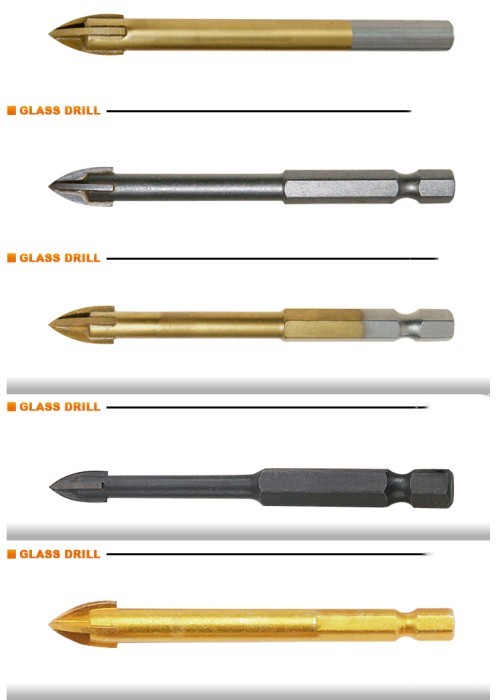 Cross Tip Glass Drill Bit Colors