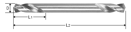 Double End Drill Bits Size
