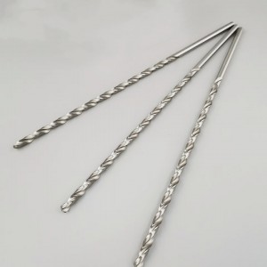 Ekstra Panjang DIN1869 Standard HSS Twist Drill Bit Untuk Logam