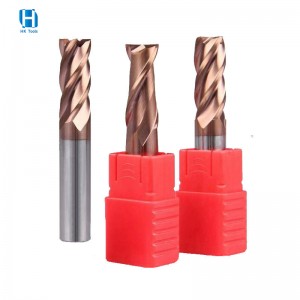 Popular HRC 55 4 Flutes Square End Mill safety milling cutters