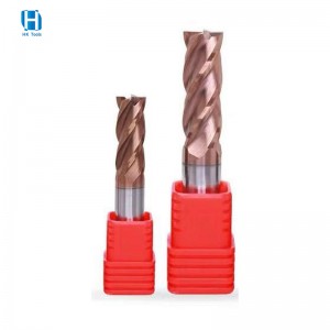 Popular HRC 55 4 Flutes Square End Mill safety milling cutters