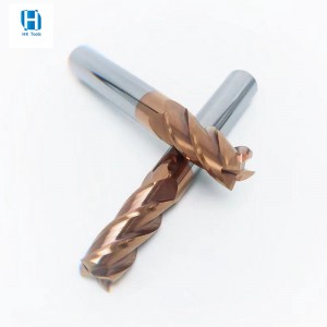 Popular HRC 55 4 Flutes Square End Mill safety milling cutters