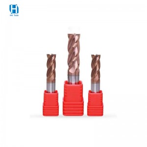 Popular HRC 55 4 Flutes Square End Mill safety milling cutters