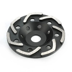 125mm Diamond Turbo Type Grinding Cup Wheel For Concrete Stone Granite
