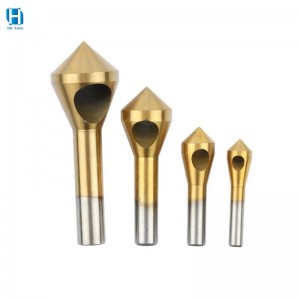 0 flute 90 degree chamfering HSS slanting hole countersink drill bit for metal