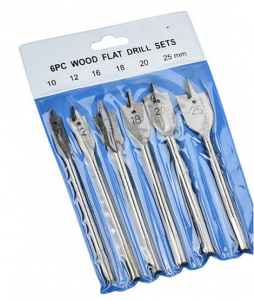 custom Tri-Point Flat Wood Spade Paddle Drill Bit With Cutting Groove for Wood Drilling