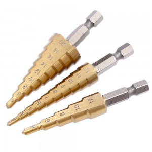 12mm Hss Titanium Hex Shank Steel Step Drill Bit