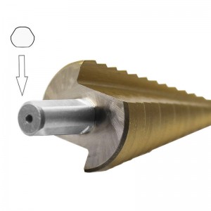 Factory Straight Flute Spiral Flute straight shank Hss step drill bit for Wood Metal Drilling