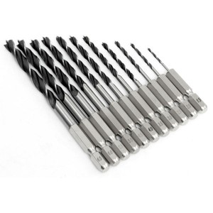HSS Fully Ground Stubby Wood Brad Point Drill Bit for Wood Precision Drilling