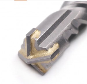 4 Cutters S4 Flute Cross Tip Concrete SDS Max Hammer Drill Bit for Granite Stone