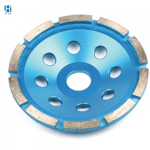 High Quality Single Row Diamond Cup Wheel For Concrete Cutting Grinding